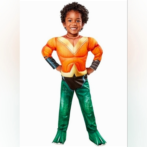 ☆SHIPS ASAP☆NWT DC League of Super Pets☆Toddler 4T unisex "Aquaman" Costume☆ - Picture 1 of 3